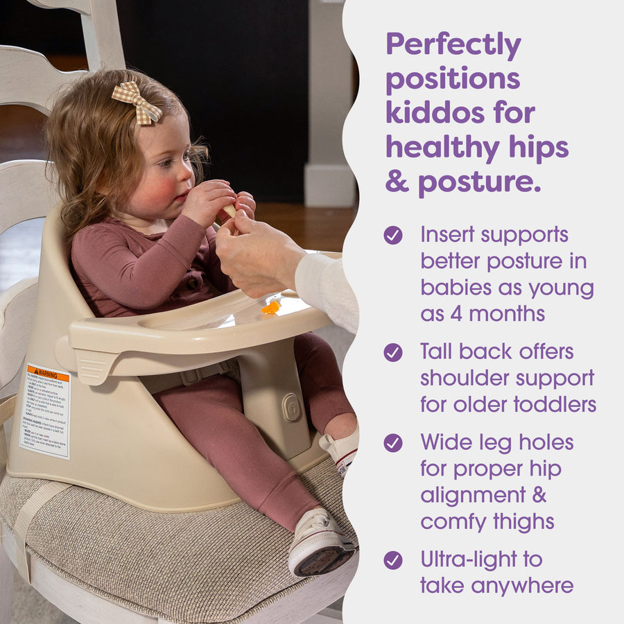 Boppy Proper Posture Floor and Booster Seat, Oatmeal