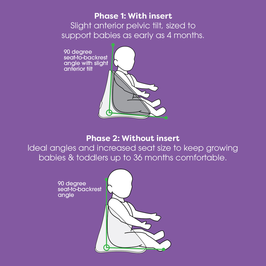 Boppy Proper Posture Floor and Booster Seat, Oatmeal